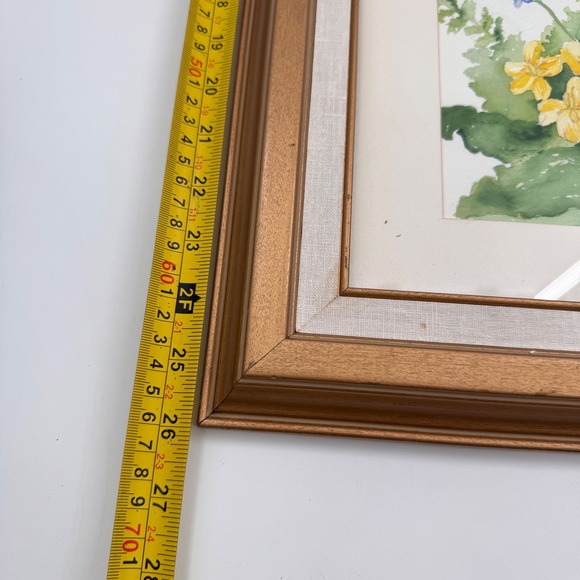 Large Original Poppy Floral Watercolor Painting 23x26 - Picture 9 of 10